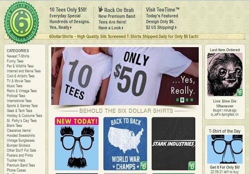 6dollarshirts-com Famous Website to Design & Sell T-shirts Online