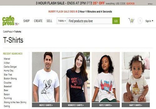 Cafepress-com Famous Website to Design & Sell T-shirts Online