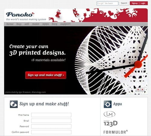 Ponoko_com for Making Money with 3D Printing Designs